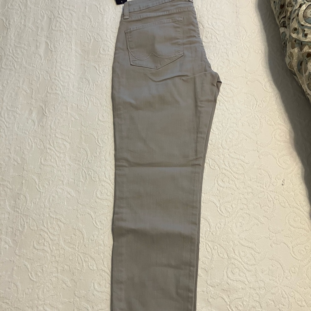 NYDJ Gray Stretch Ankle Pants